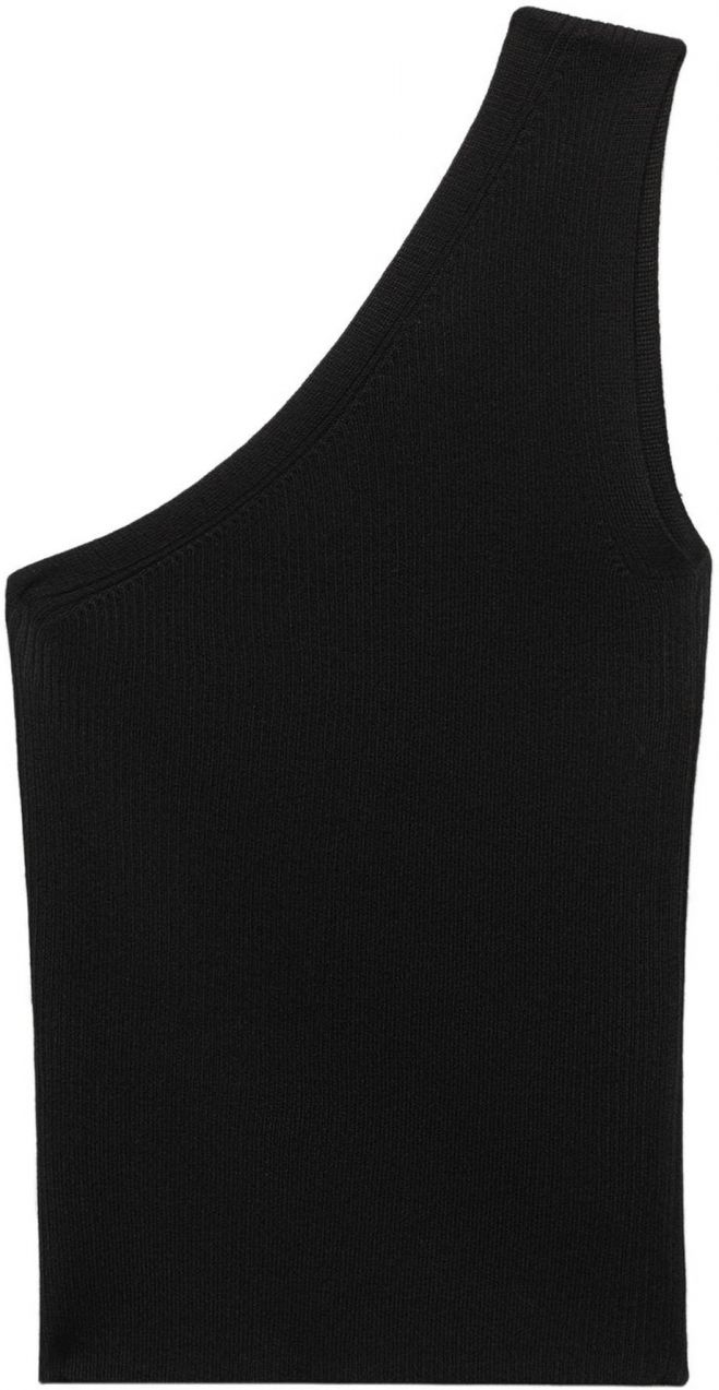 MANGO Vyšívaný top 'ASIM'  čierna