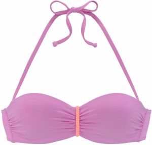 VENICE BEACH Bikinový top  svetlofialová / lososová