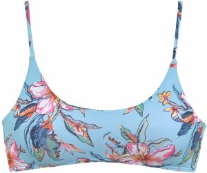 LASCANA Bikinový top 'Malia'  modrá / oranžová / ružová