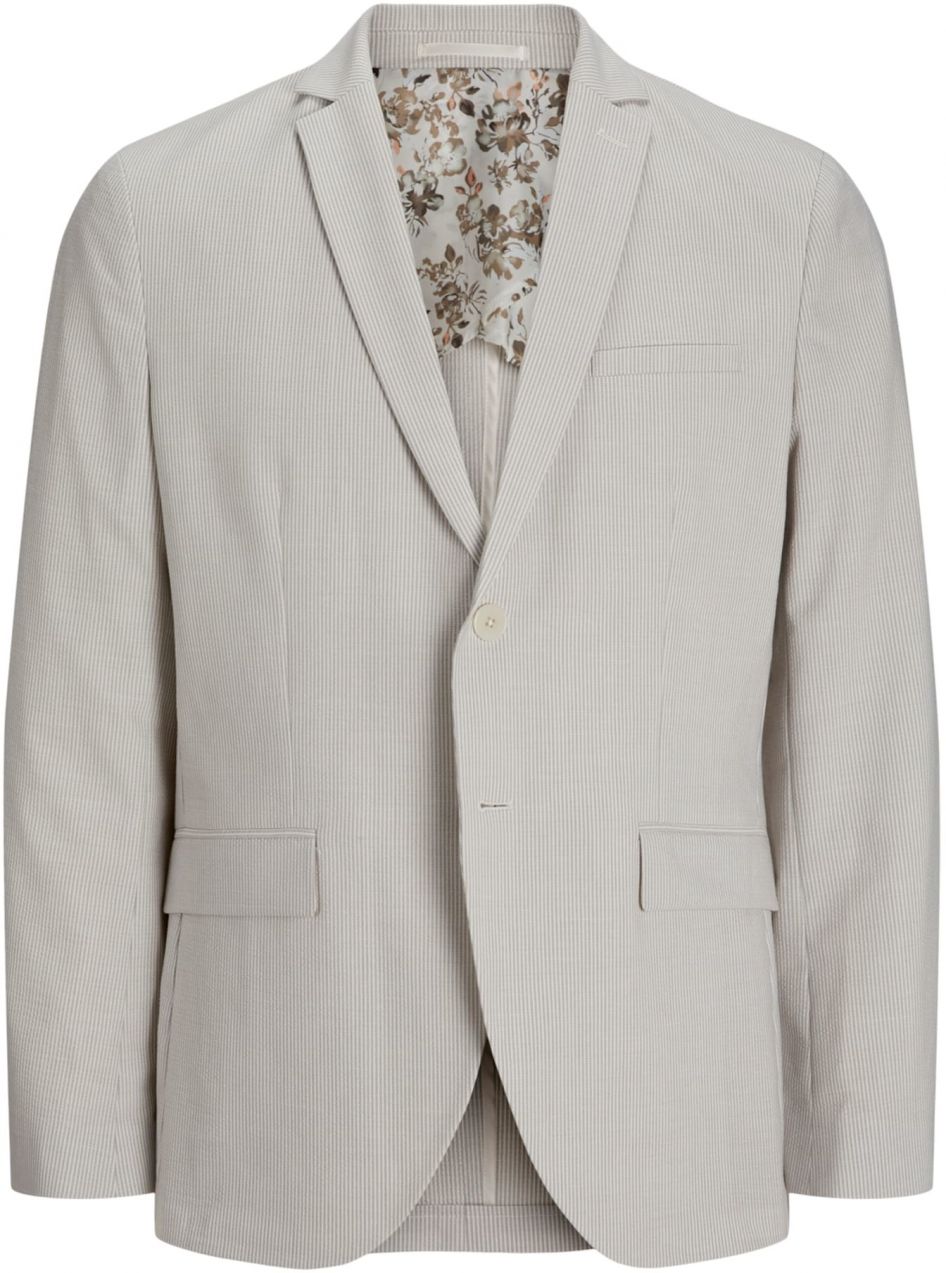 JACK & JONES Sako  sivá / biela