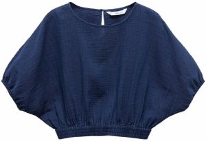 MANGO Blúzka 'Indie'  tmavomodrá