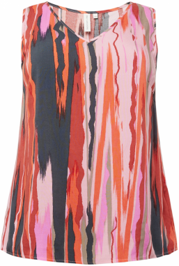 ONLY Carmakoma Blúzka 'NOVA'  oranžová / rosé / eozín / čierna
