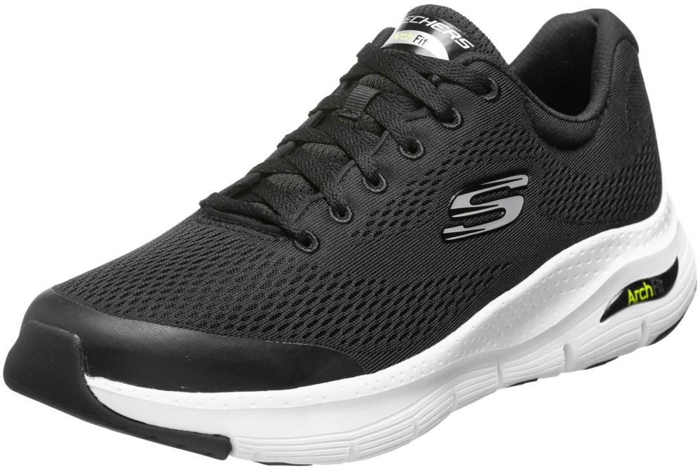SKECHERS Nízke tenisky  čierna / biela