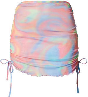 Monki Sukňa  svetlomodrá / žltá / svetlozelená / oranžová