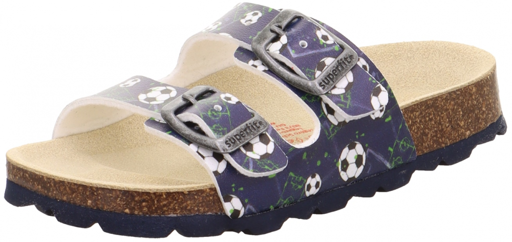 SUPERFIT Sandále  tmavomodrá / zelená / čierna / biela