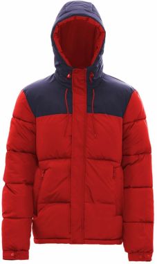 MO Zimná bunda  námornícka modrá / ohnivo červená