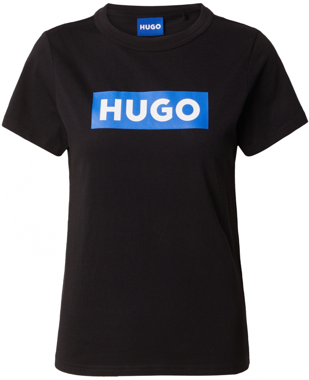 HUGO Tričko 'Classic'  modrá / čierna / biela