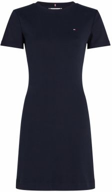 TOMMY HILFIGER Šaty 'New Cody'  tmavomodrá / červená / biela