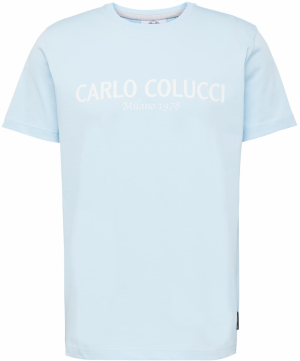 Carlo Colucci Tričko 'Di Comun'  svetlomodrá / biela