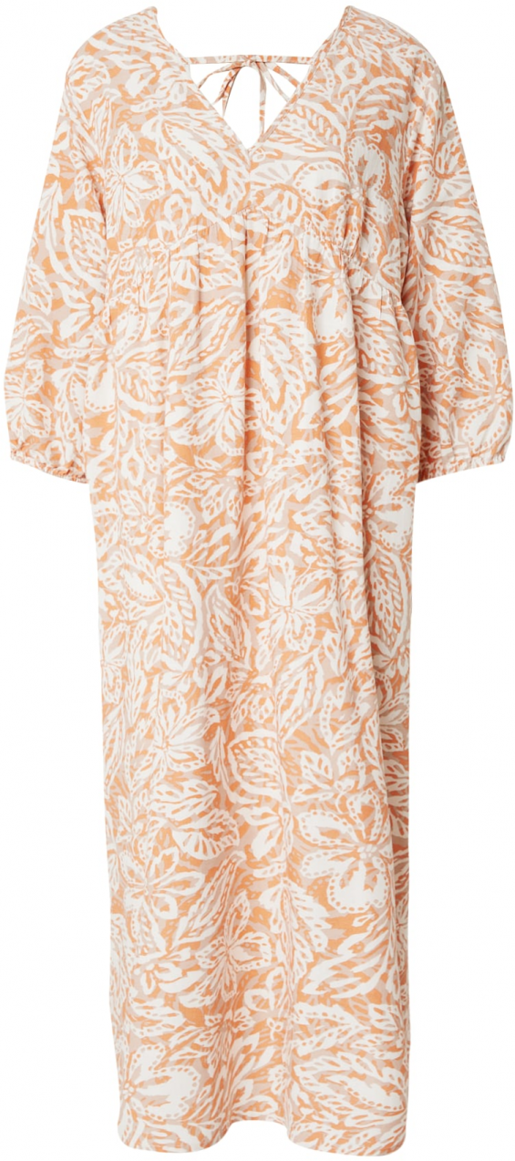 VERO MODA Letné šaty 'Nethe'  svetlobéžová / oranžová