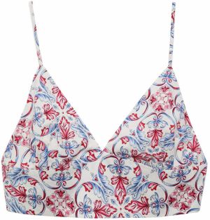 MANGO Top 'Mars'  modrá / červená / biela