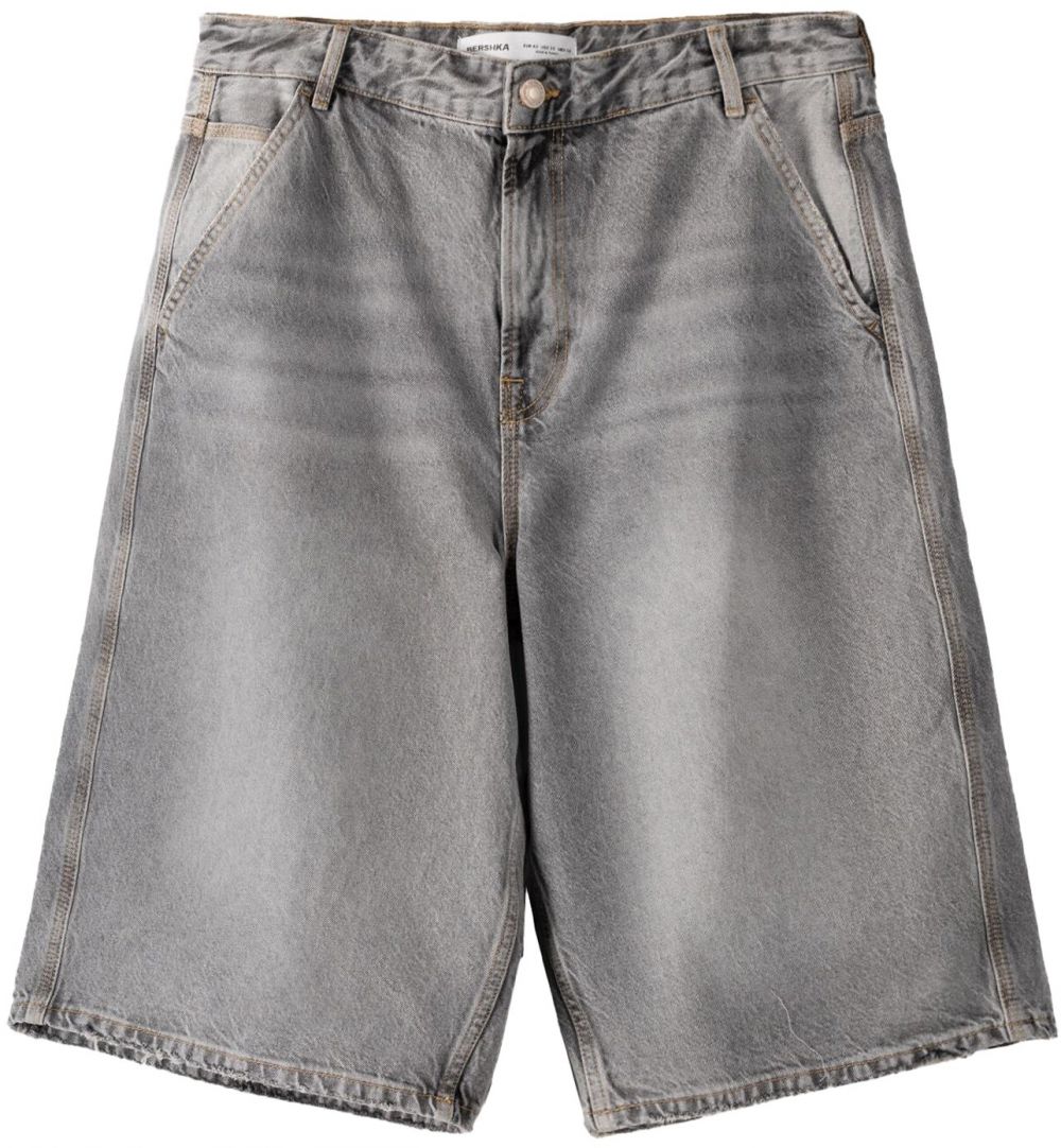 Bershka Džínsy  svetlosivá