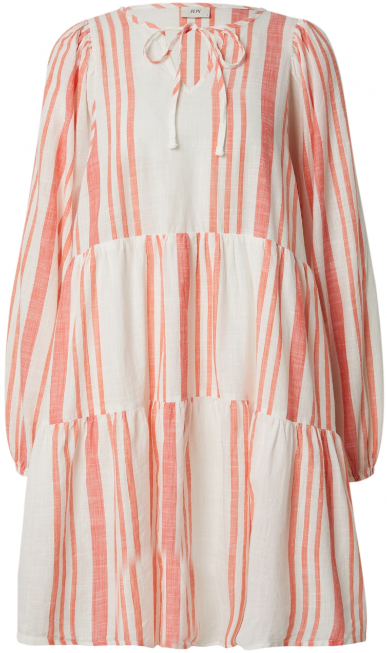 JDY Šaty 'DORTHEA'  krémová / svetločervená