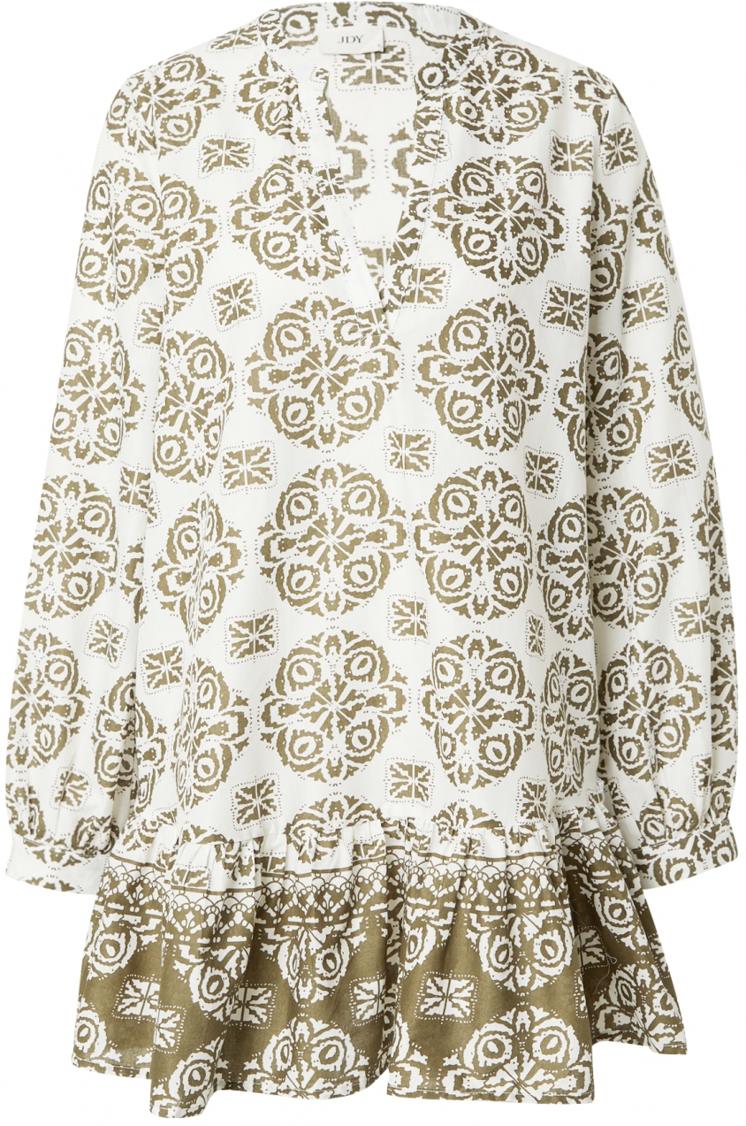 JDY Šaty 'ANNA'  olivová / biela