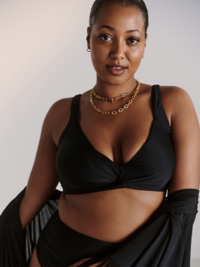 Guido Maria Kretschmer Curvy Bikinový top 'Cosette'  čierna