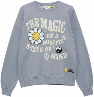 Pull&Bear Mikina  svetlosivá