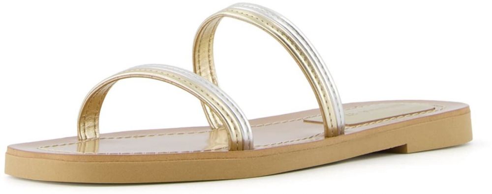 Bershka Šľapky  zlatá / strieborná