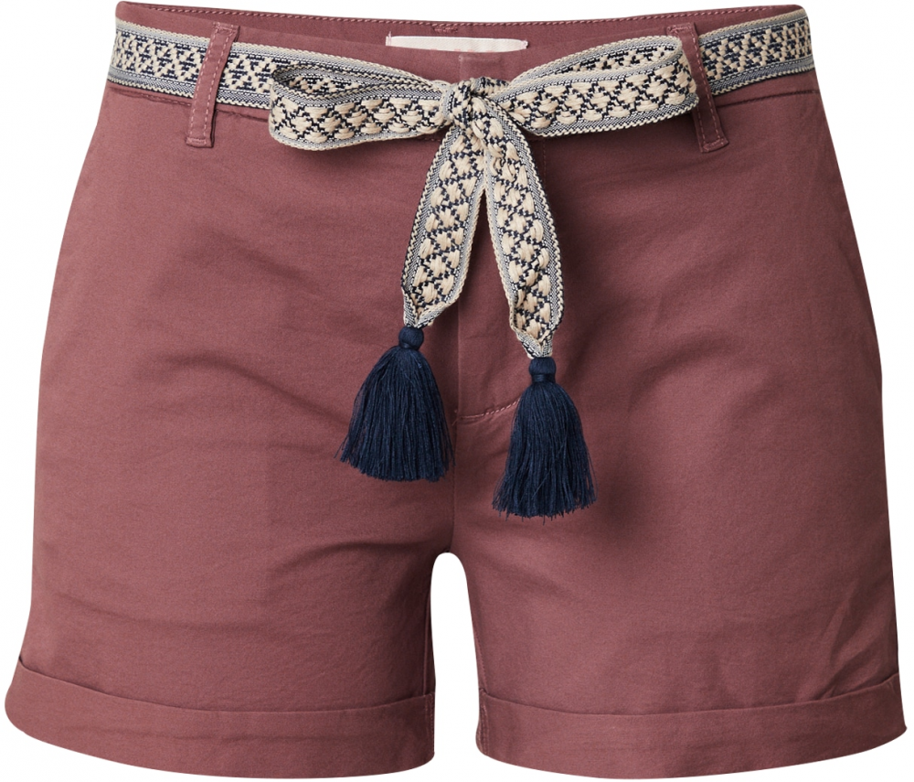 ONLY Chino nohavice 'GEORGIA'  béžová / námornícka modrá / purpurová