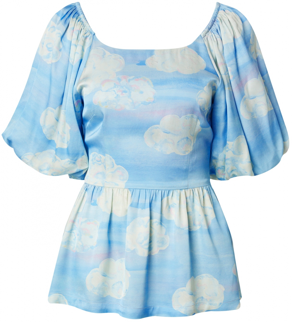 Helmstedt Tričko 'Magnolia'  modrá / svetlomodrá / biela