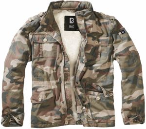 Brandit Prechodná bunda 'Britannia'  tmavobéžová / mokka / antracitová / kaki