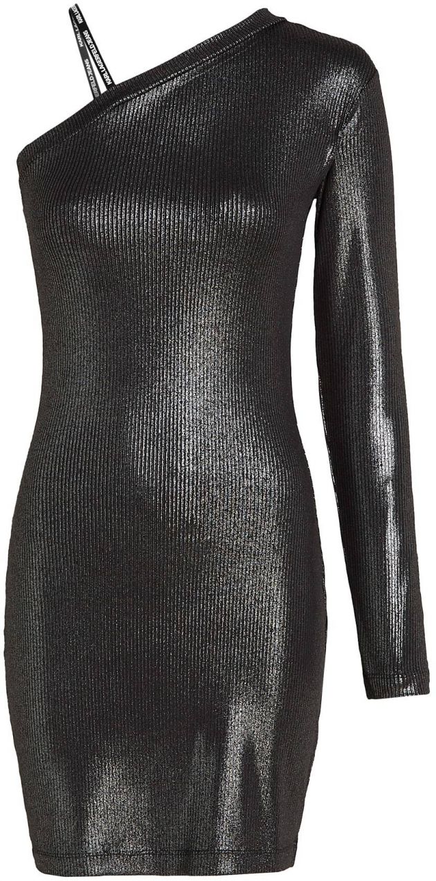 KARL LAGERFELD JEANS Kokteilové šaty  antracitová