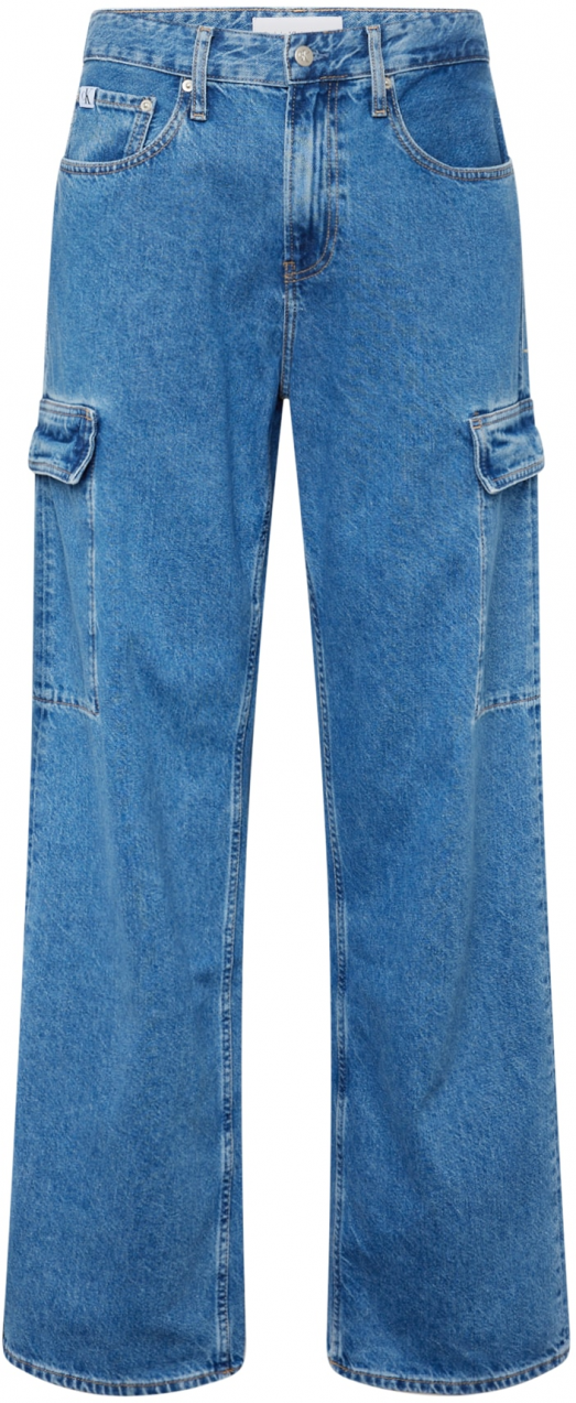 Calvin Klein Jeans Rifľové kapsáče '90'S LOOSE'  modrá denim