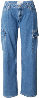 Calvin Klein Jeans Rifľové kapsáče 'EXTREME LOW RISE BAGGY'  modrá denim