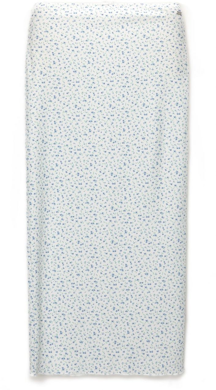 Pull&Bear Sukňa  svetlomodrá / trávovo zelená / biela