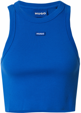 HUGO Top  kobaltovomodrá / biela