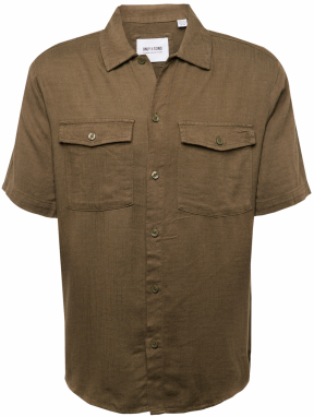 Only & Sons Košeľa 'KARI'  olivová