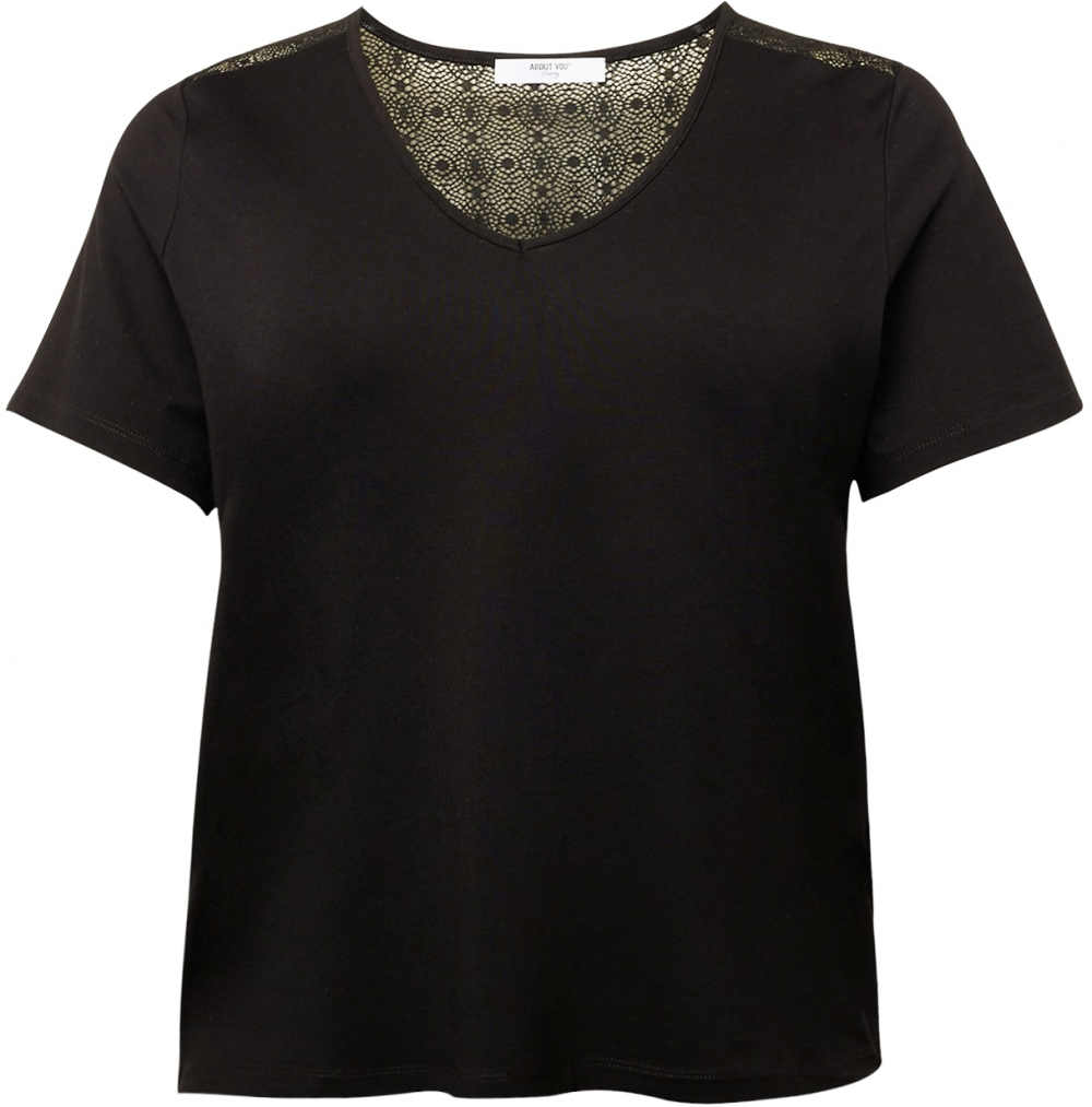 ABOUT YOU Curvy Tričko 'Charlotte'  čierna