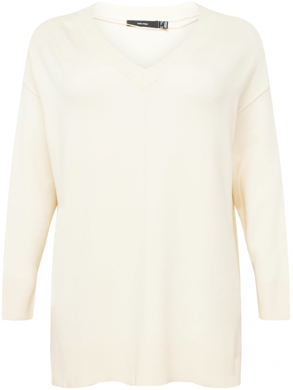 Vero Moda Curve Oversize sveter 'Gold Pink'  slonová kosť
