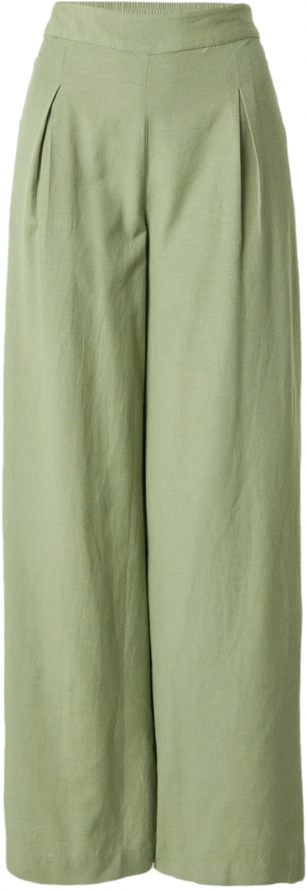PIECES Plisované nohavice 'MINIDI'  zelená