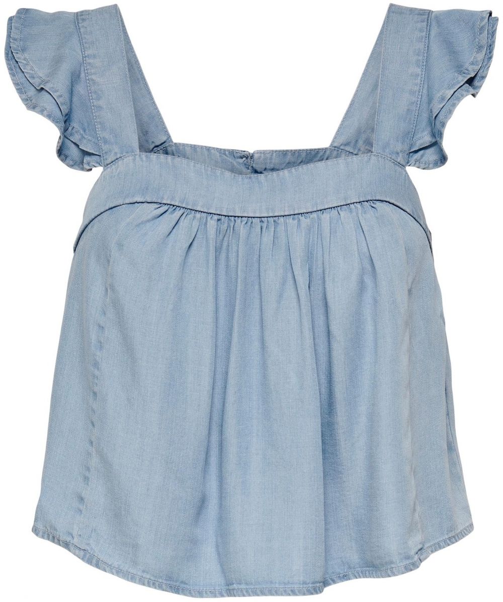 ONLY Top 'Boho'  svetlomodrá