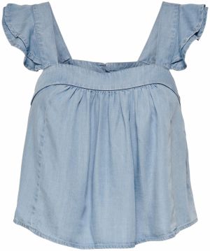 ONLY Top 'Boho'  svetlomodrá