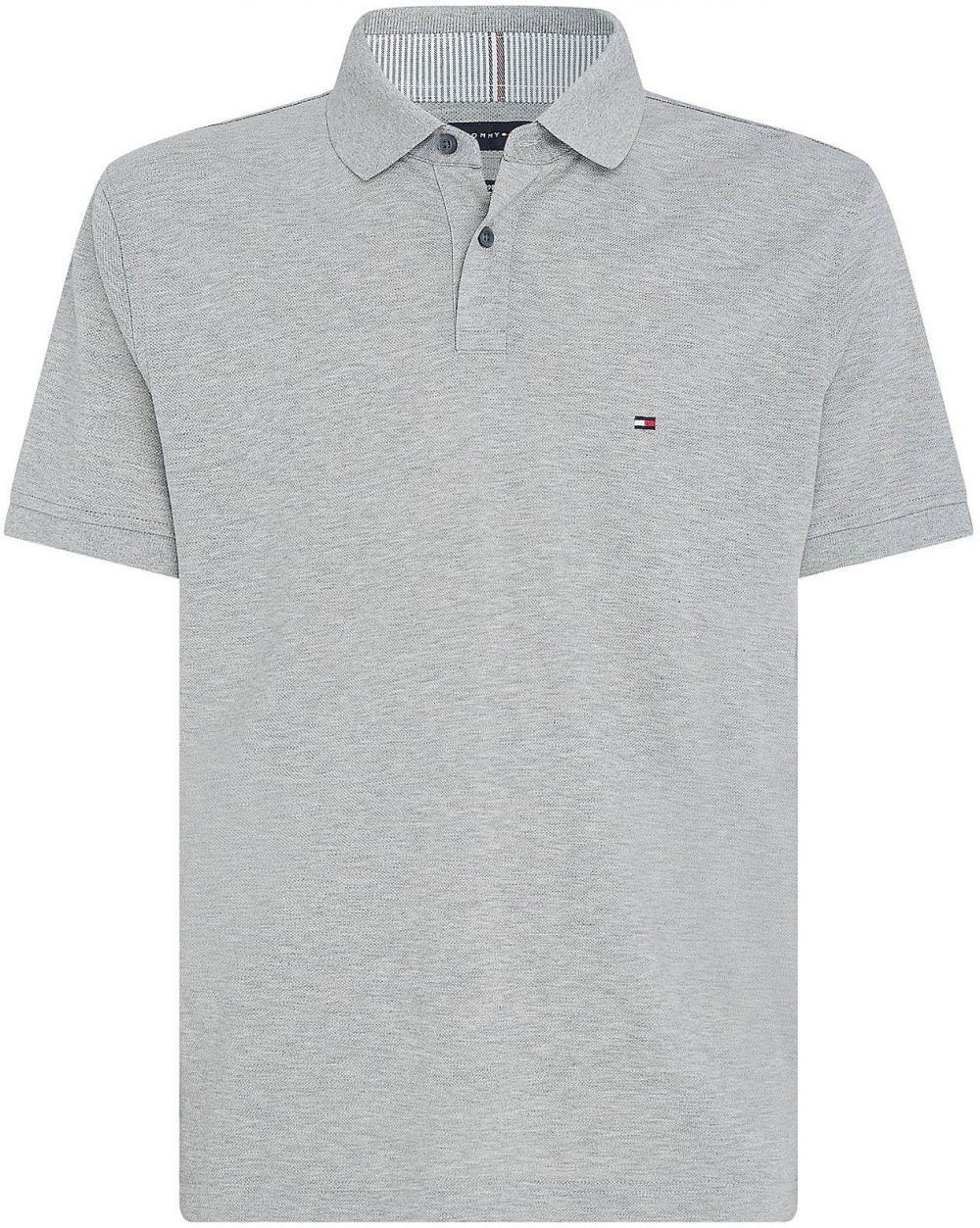 TOMMY HILFIGER Tričko '1985'  námornícka modrá / sivá melírovaná / červená / biela