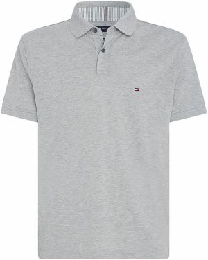 TOMMY HILFIGER Tričko '1985'  námornícka modrá / sivá melírovaná / červená / biela
