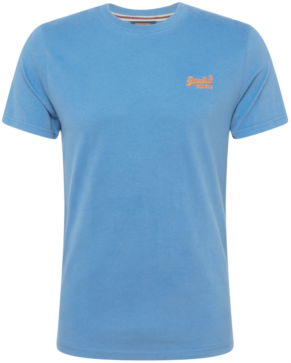 Superdry Tričko 'Essential'  neónovo modrá / oranžová