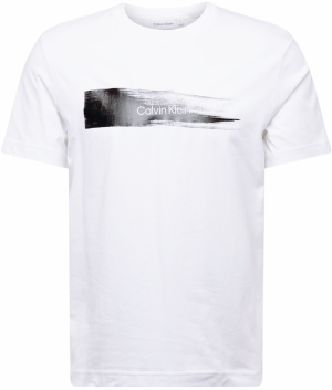 Calvin Klein Tričko  sivá / čierna / biela
