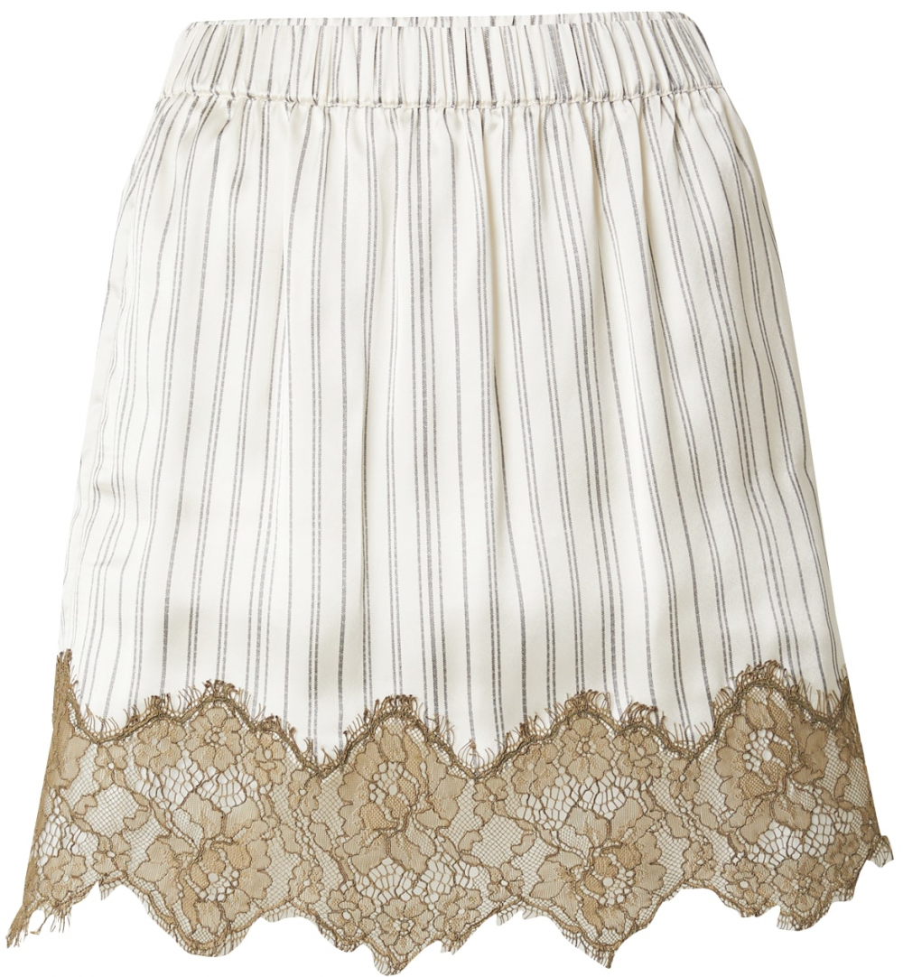 TOPSHOP Sukňa  sivá / olivová / prírodná biela