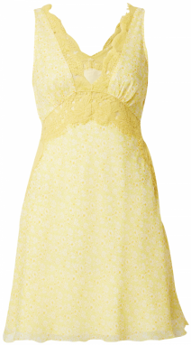 TOPSHOP Letné šaty  svetložltá / biela
