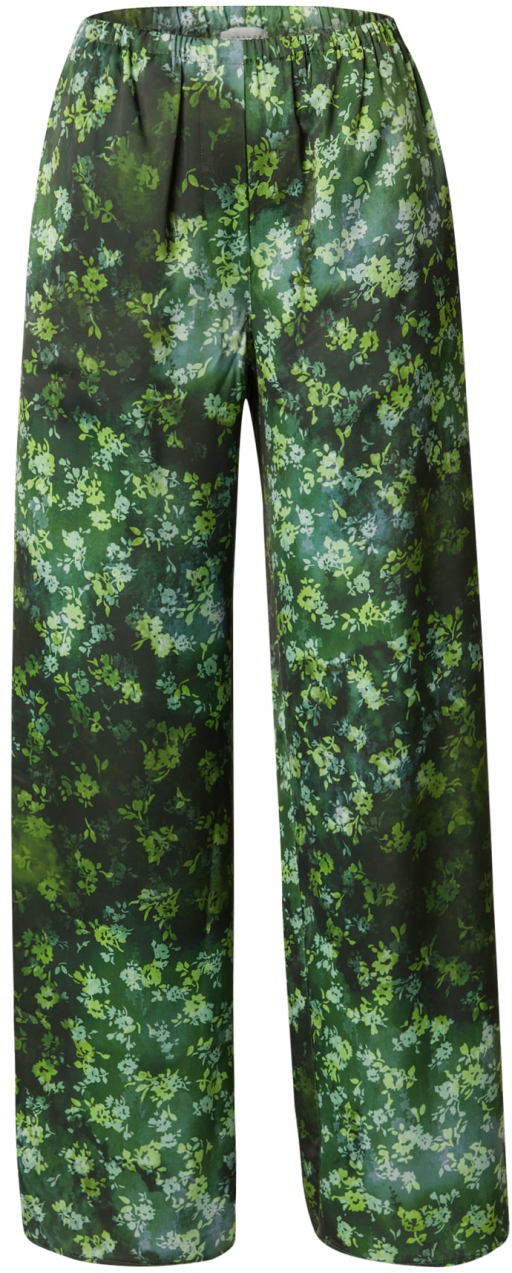 TOPSHOP Nohavice  zelená / limetová / tmavozelená