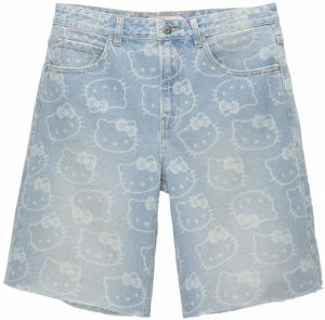 Pull&Bear Džínsy  modrá denim / svetloružová / biela