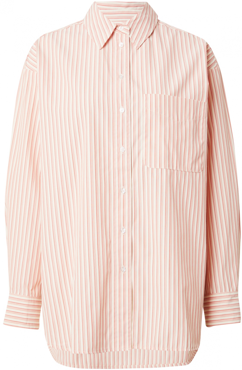 TOPSHOP Blúzka  pastelovo červená / svetločervená / biela