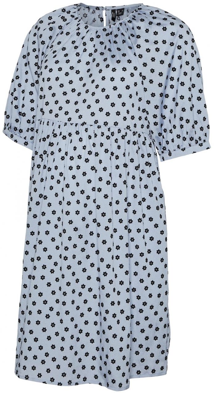 Vero Moda Maternity Šaty 'Wmmeva'  nebesky modrá / čierna