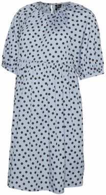 Vero Moda Maternity Šaty 'Wmmeva'  nebesky modrá / čierna