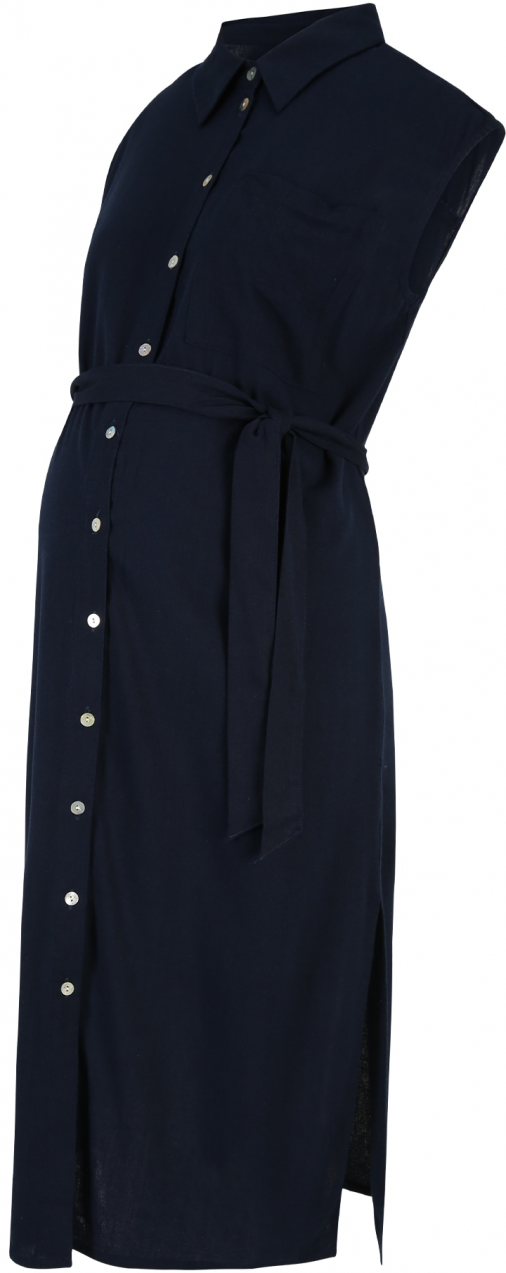 Vero Moda Maternity Košeľové šaty 'VMMMymilo'  tmavomodrá
