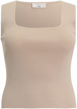 Guido Maria Kretschmer Curvy Top 'FRAY'  béžová