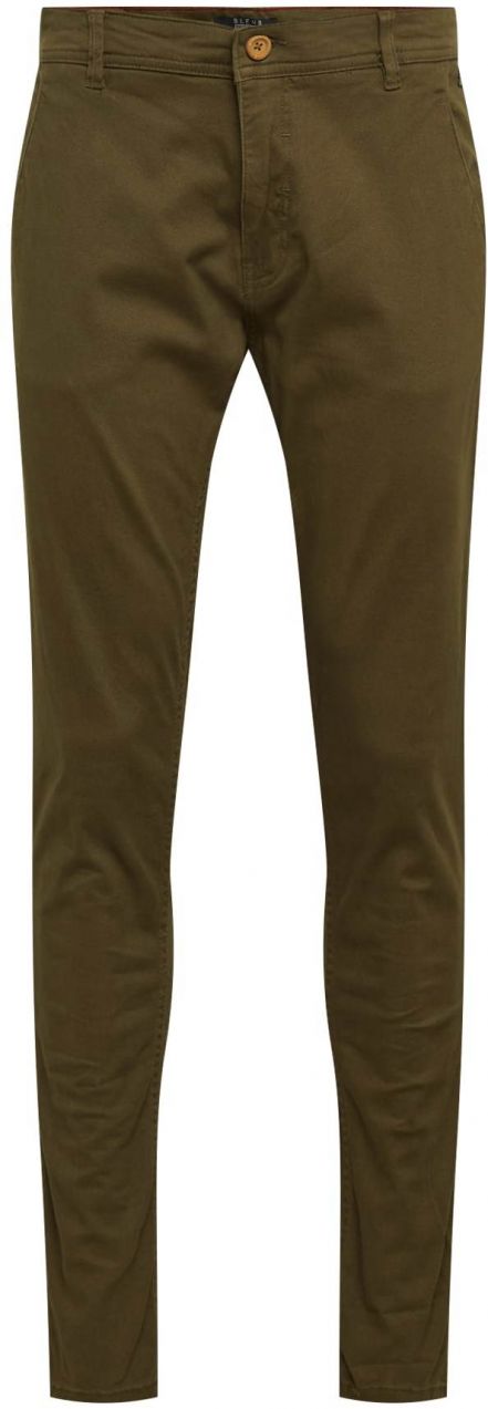 BLEND Chino nohavice 'Natan'  olivová