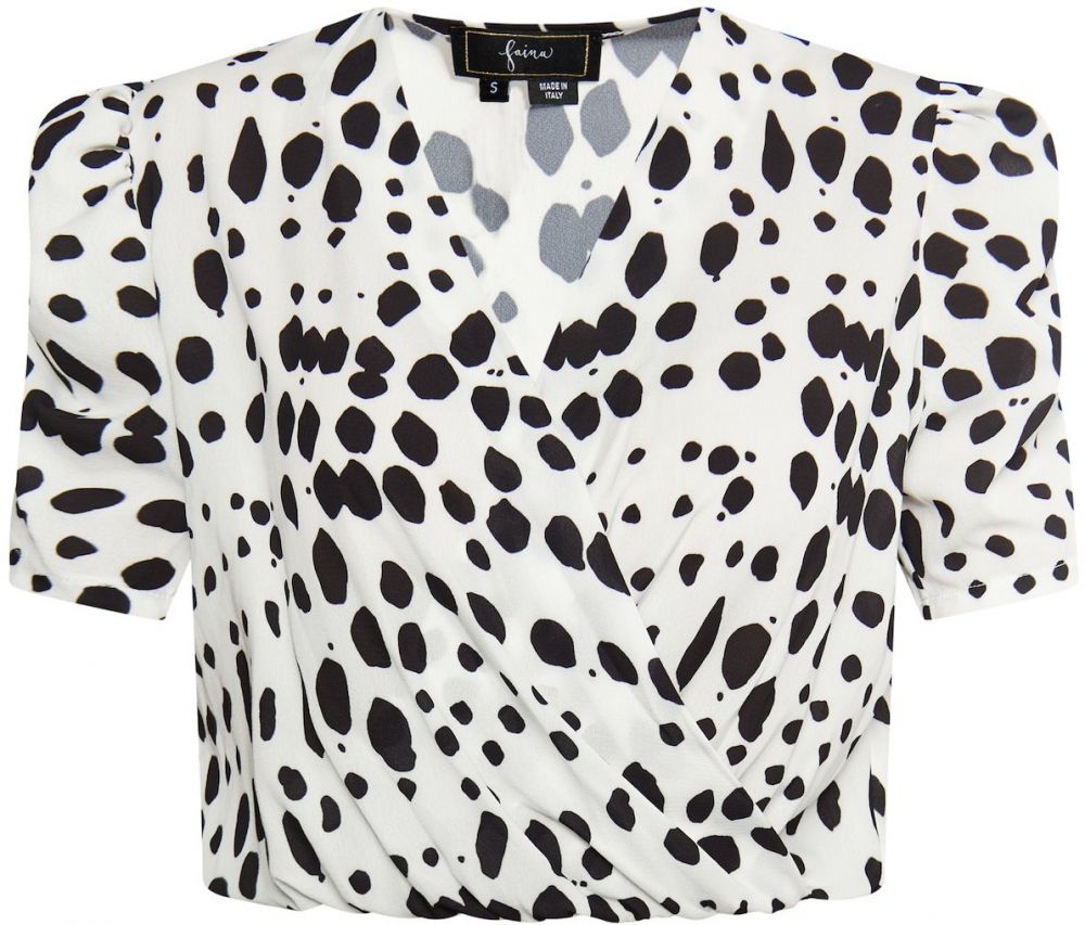 faina Blúzka  čierna / biela